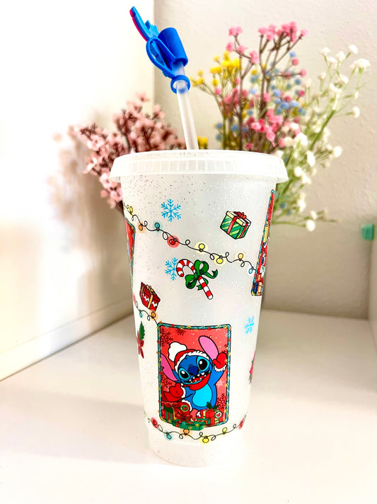 Vaso Stitch Navidad